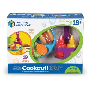New Sprouts Cookout!: Pretend Kitchen Toy Set for Social Skills Development, Includes 19 Plastic Pieces
