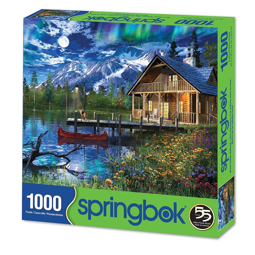 Moon Cabin Retreat Jigsaw Puzzle 1000pc: Memory Skills & Nature Theme for Adults - Image 2