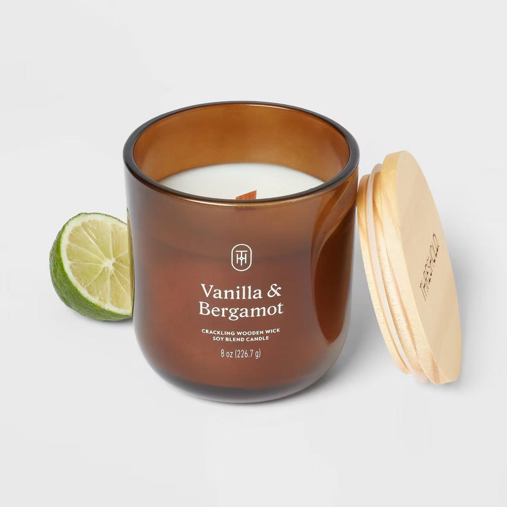 Glass Wooden Wick Jar Candle - Image 36