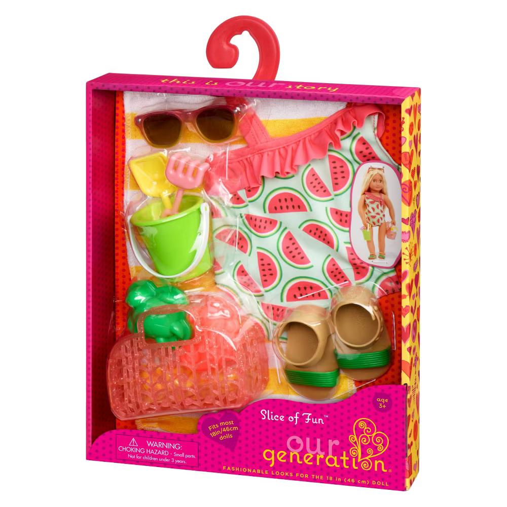 Swimsuit Outfit for 18" Dolls - Slice of Fun - Image 2