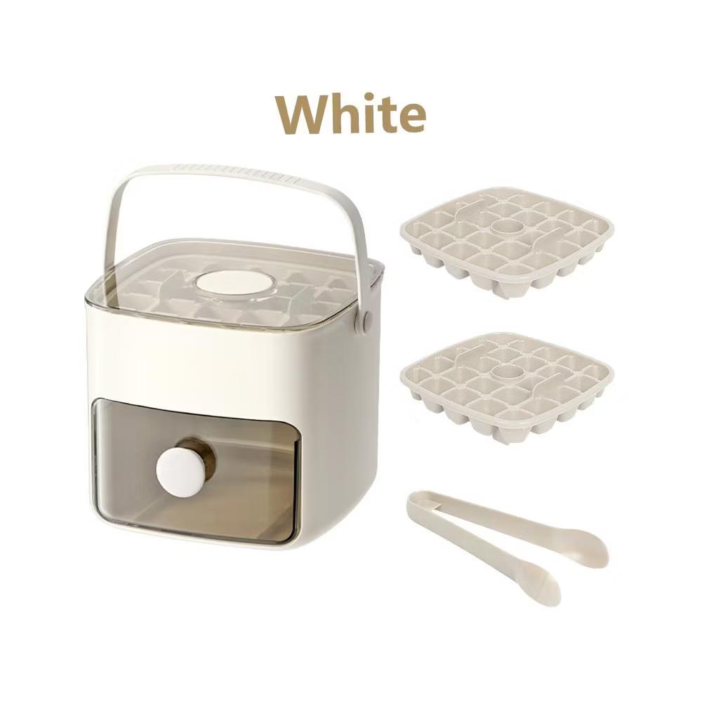 Compact Mini Ice Cube Tray with Lid, 6 Inch Small Storage Bin Ice Maker Mold, Reusable Tiny Ice Container with Ice Tongs, Ideal for RV & Mini Fridge - Image 3