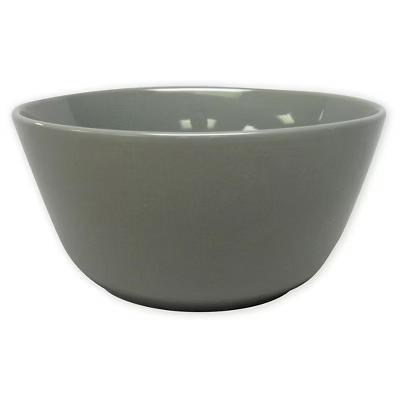 Coupe Gray Cereal Bowl 27oz - Stoneware, Microwave & Dishwasher Safe, Modern Round Design, 6" Diameter - Image 2