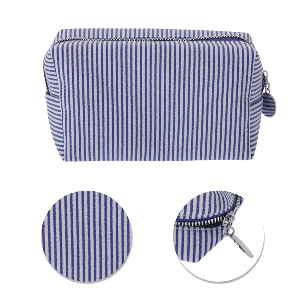 Striped Pattern Makeup Bag for Travel 1 Pc - Image 23