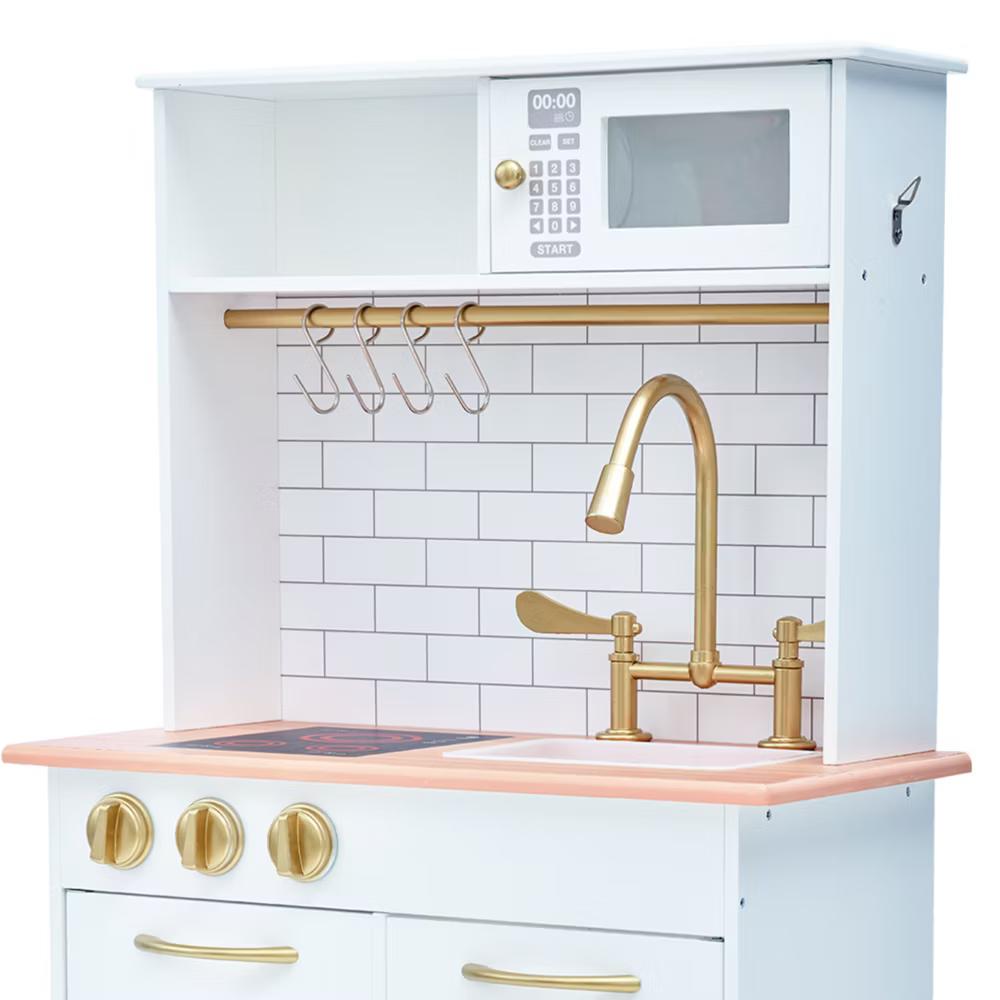 Little Chef Boston Compact Farmhouse Play Kitchen with Accessories - Image 11