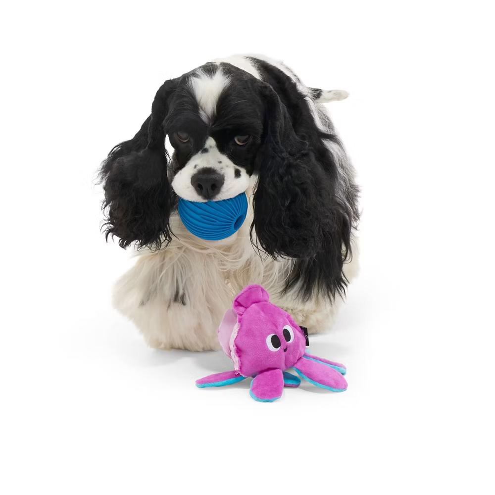 Octopus Dog Toy - Squid the Kid: Stuffing Free, Holds Treats, Plush, All Sizes - Image 5