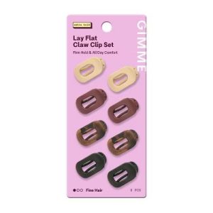 Lay Flat Claw Clip Set - Fine Mini - 8ct
