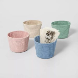 Decorative Coiled Rope Basket