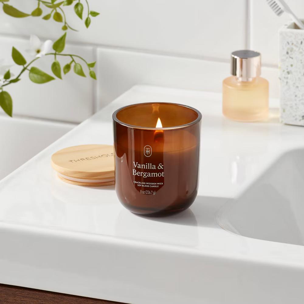 Glass Wooden Wick Jar Candle - Image 35