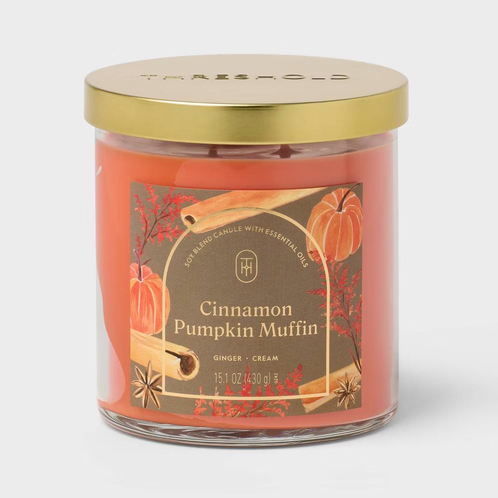 2 Wick Glass Jar Candle with Lid 15.1oz - Image 11
