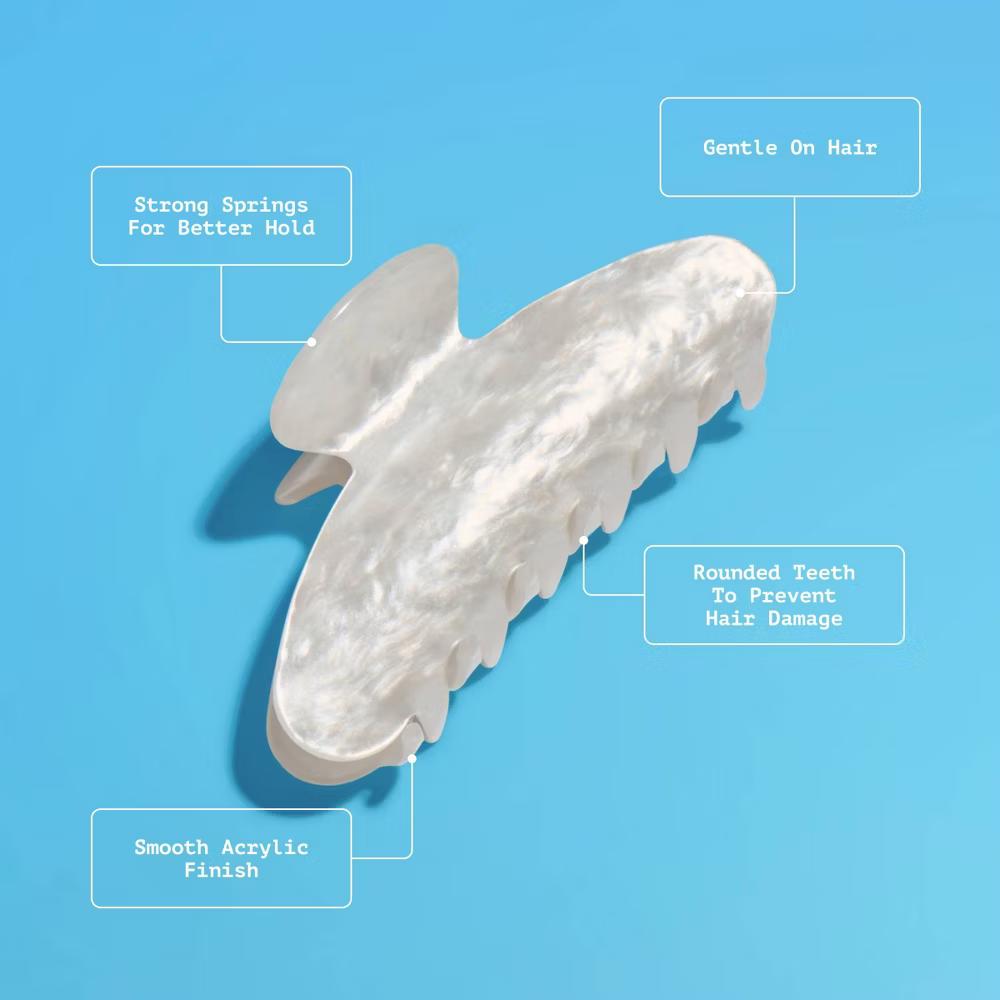 Come in Clutch Claw Clip for Medium Hair - Pearl - Image 4