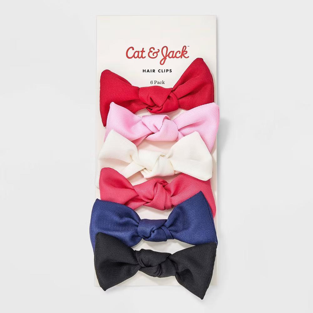 Bow Hair Clips - 6pk - Image 2