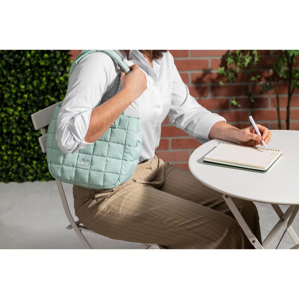 Puffer Lunch Tote Green - Image 3