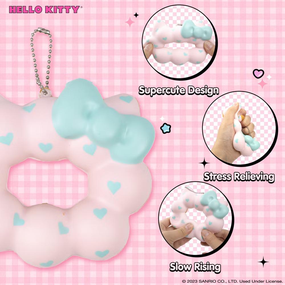 SquiSHU Squishy Toy Mochi Donut Slow Rising Soft Relief Stress Fidget Toy - Image 7