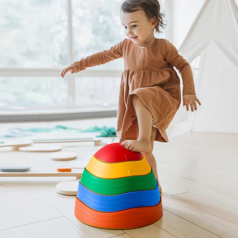 Stepping Stones for Kids, Balance Stepping Stones for Indoor & Outdoor, Sensory Toys - Multi Colors - Image 10