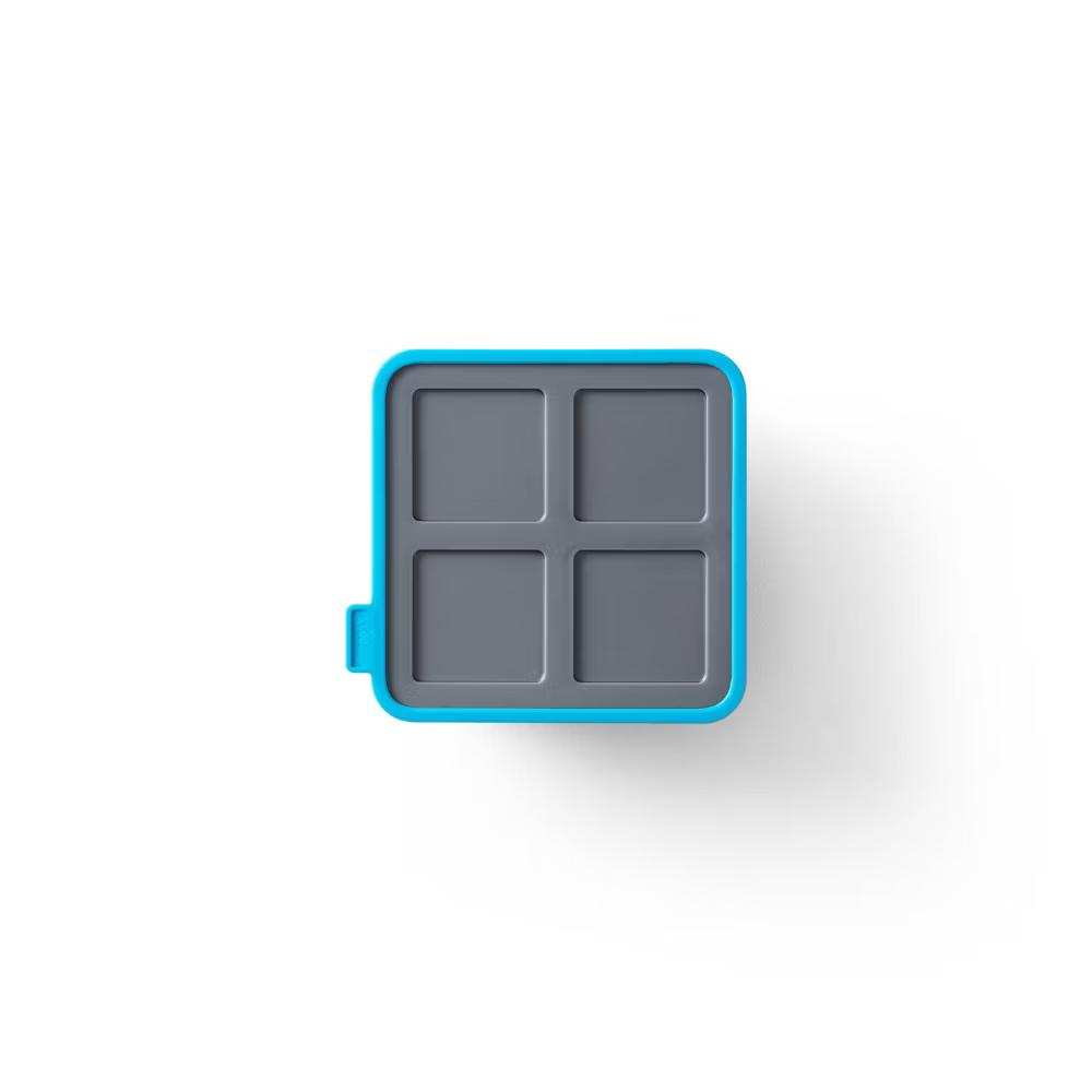 Houdini King Cube Ice Cube Tray with Lid: Silicone Whiskey Ice Mold, Reusable Blue Ice Maker, Dishwasher-Safe - Image 2