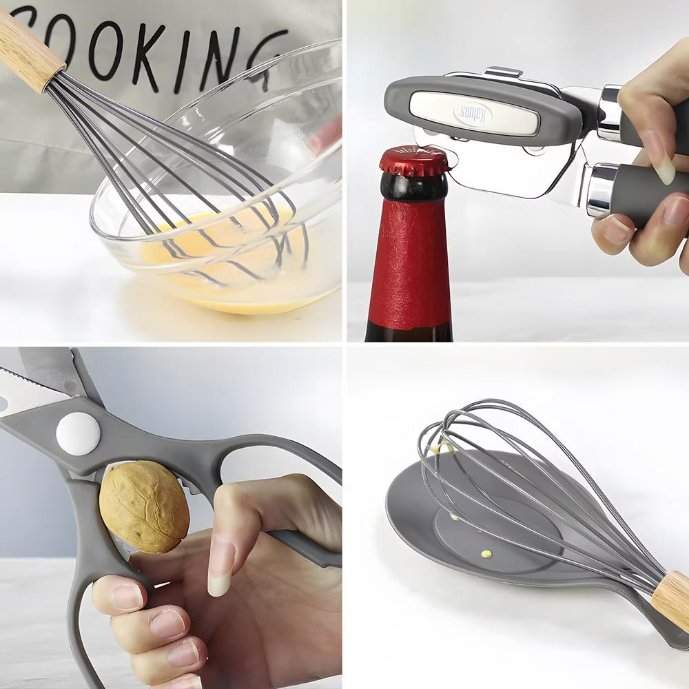 Kitchen Utensils Set, 50 Piece Silicone And Stainless Steel Cooking Utensils, Heat Resistant Kitchen Tools - Image 16