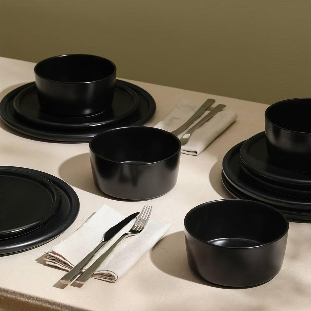 24pc Eden Stoneware Dinnerware Set - Image 25