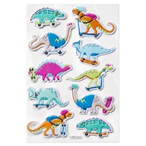 Dinosaur Puffy Stickers 10ct - 1 Sheet
