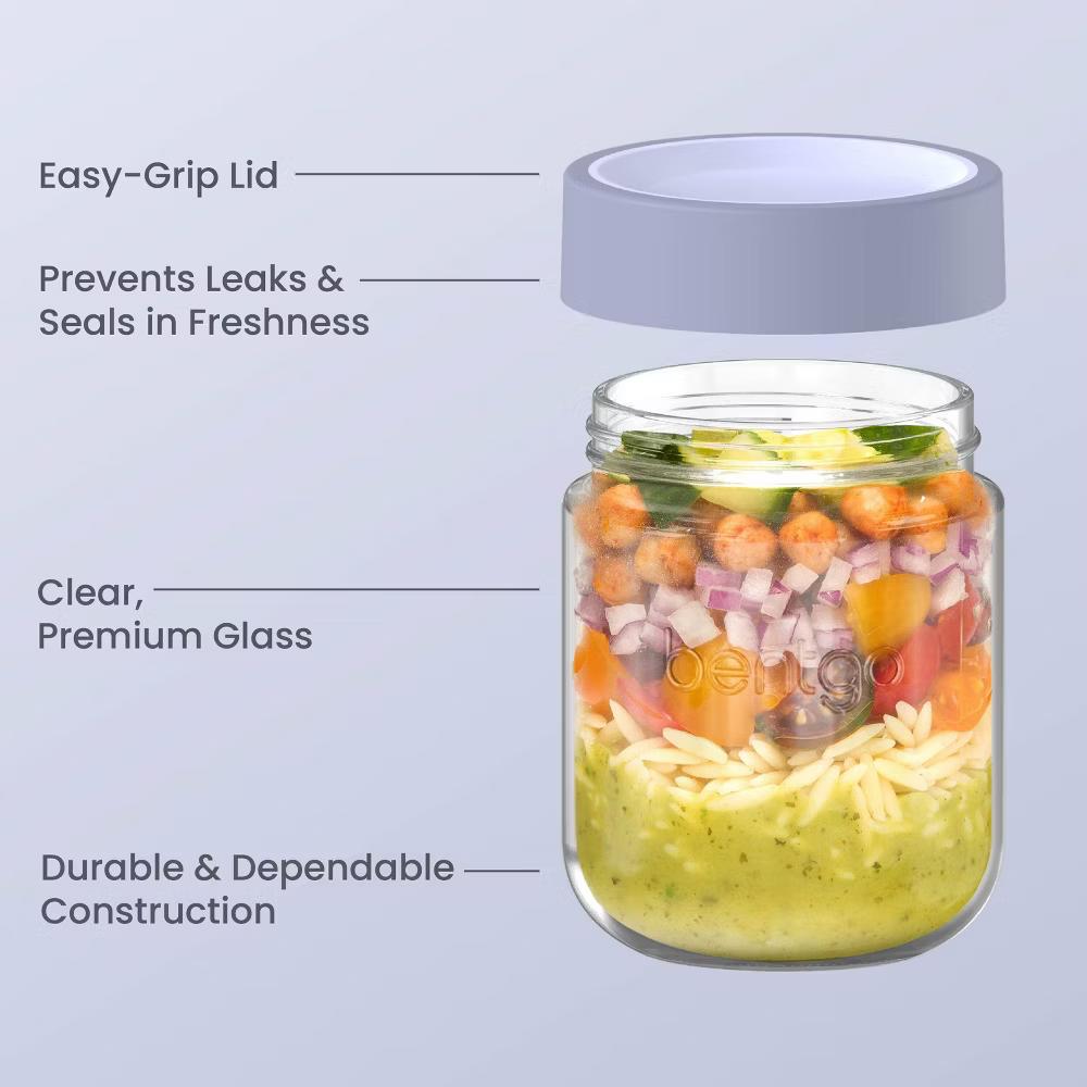 6pk 16oz Glass Food Jar