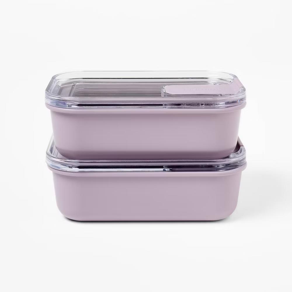 4pc (set of 2) 1c Meal Prep Food Storage Container Set - Image 11