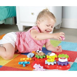 Barnyard Friends Build & Spin - Toddler Sensory Toys, Ages 2+