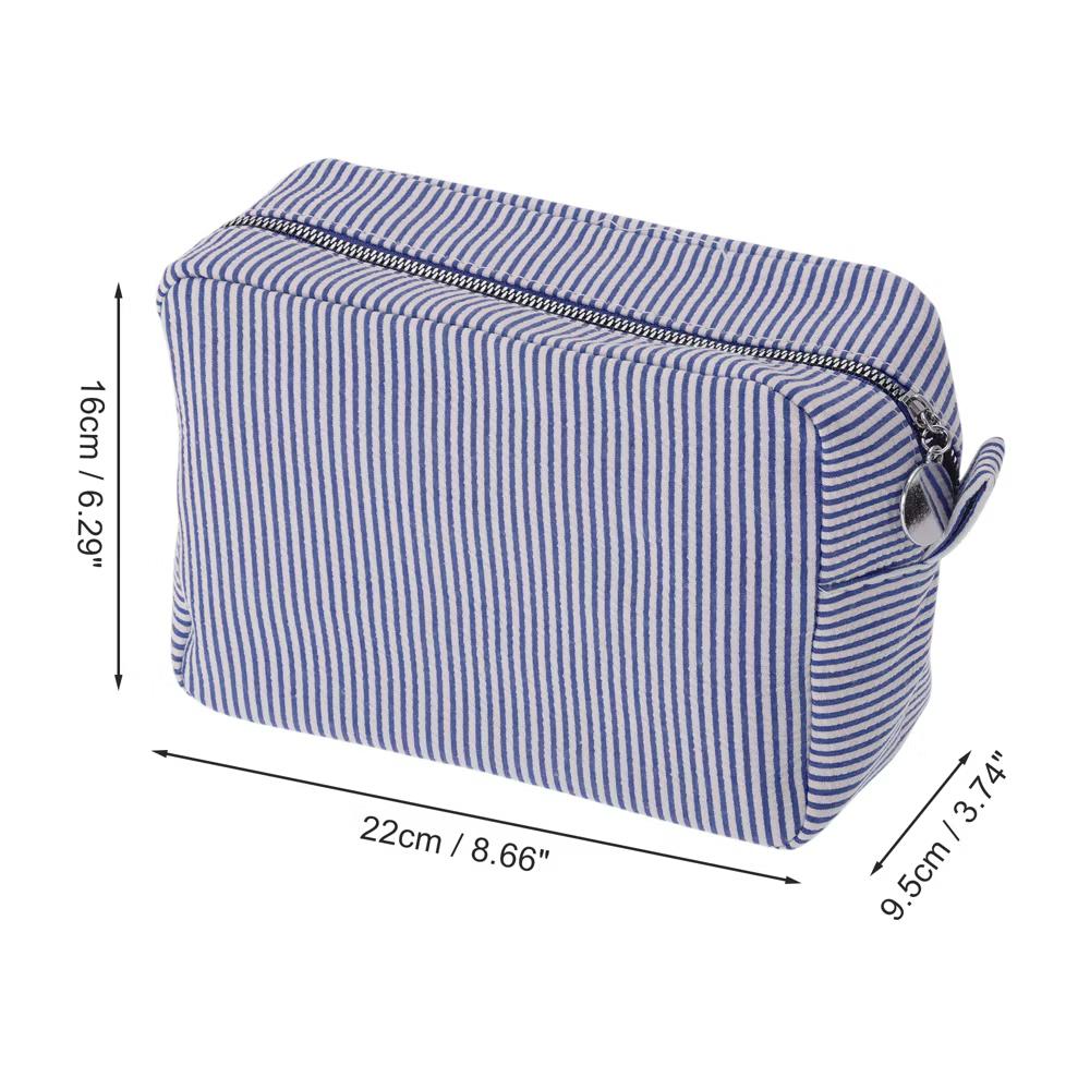 Large Striped Pattern Makeup Bag 1Pc - Image 26
