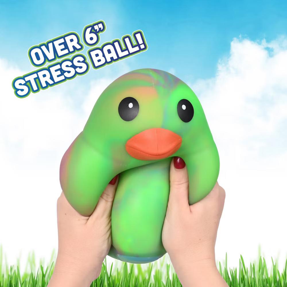 Jumbo Squeezy Ducks - Tie Dye Green