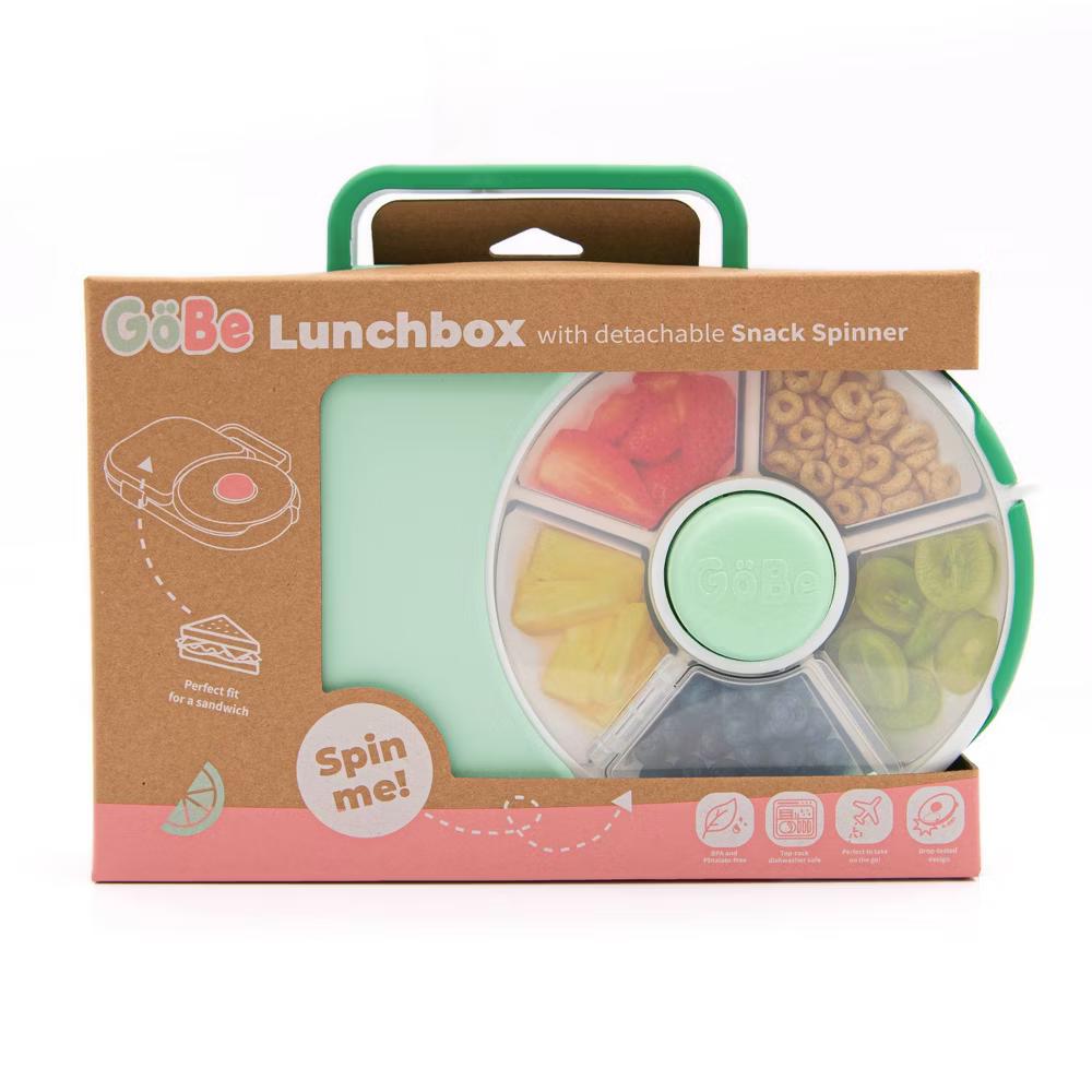 GoBe Kids' 2-in-1 Bento Style Lunchbox with Small Snack Spinner Flip - Image 11