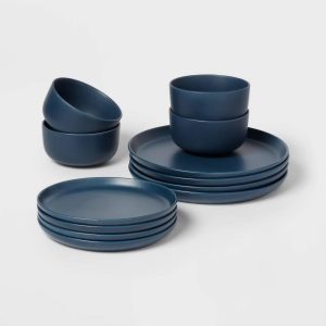 12pc Stoneware Tilley Dinnerware Set