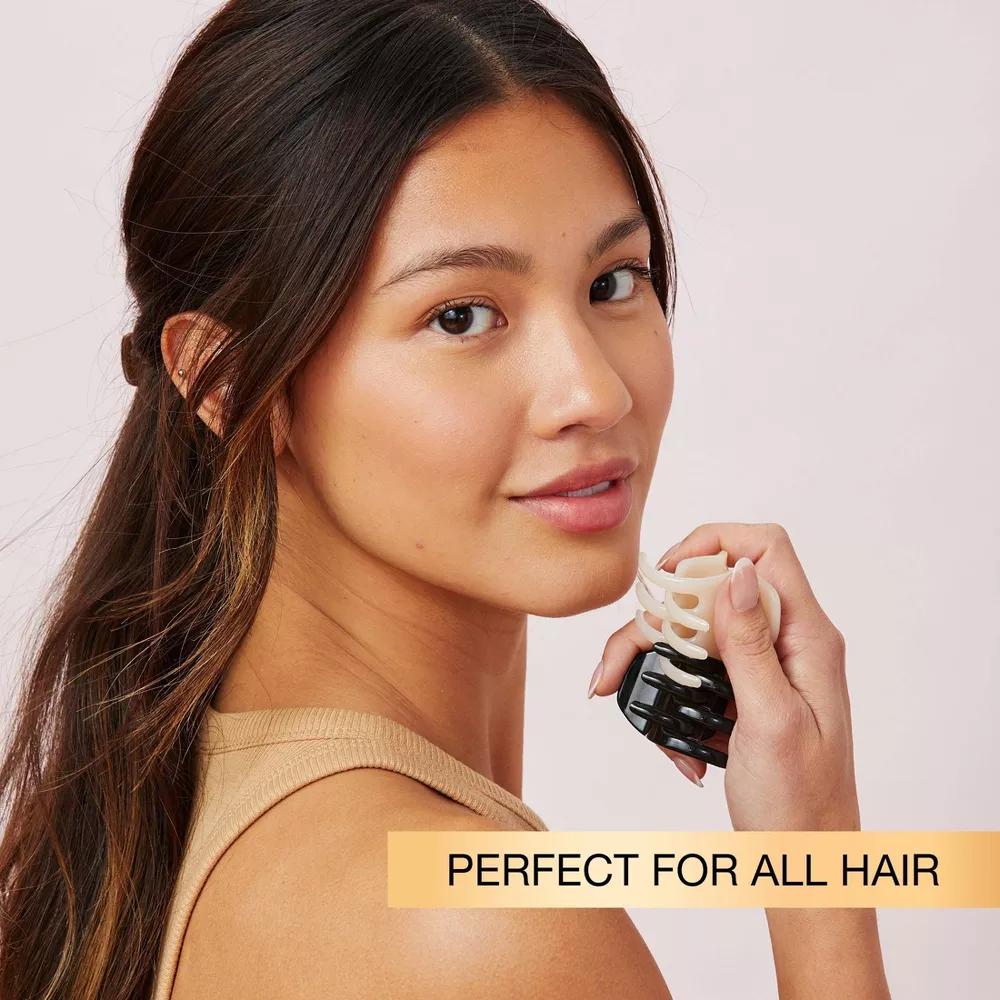 The Unbreakable Collection Flat & Chunky Claw Clips - All Hair - 3pcs: Hair Styling, Nylon - Image 5