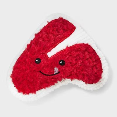 Medium Steak Tough Plush Dog Toy - Pet Occupy, 7.5 Inch Length, 0.17 lbs
