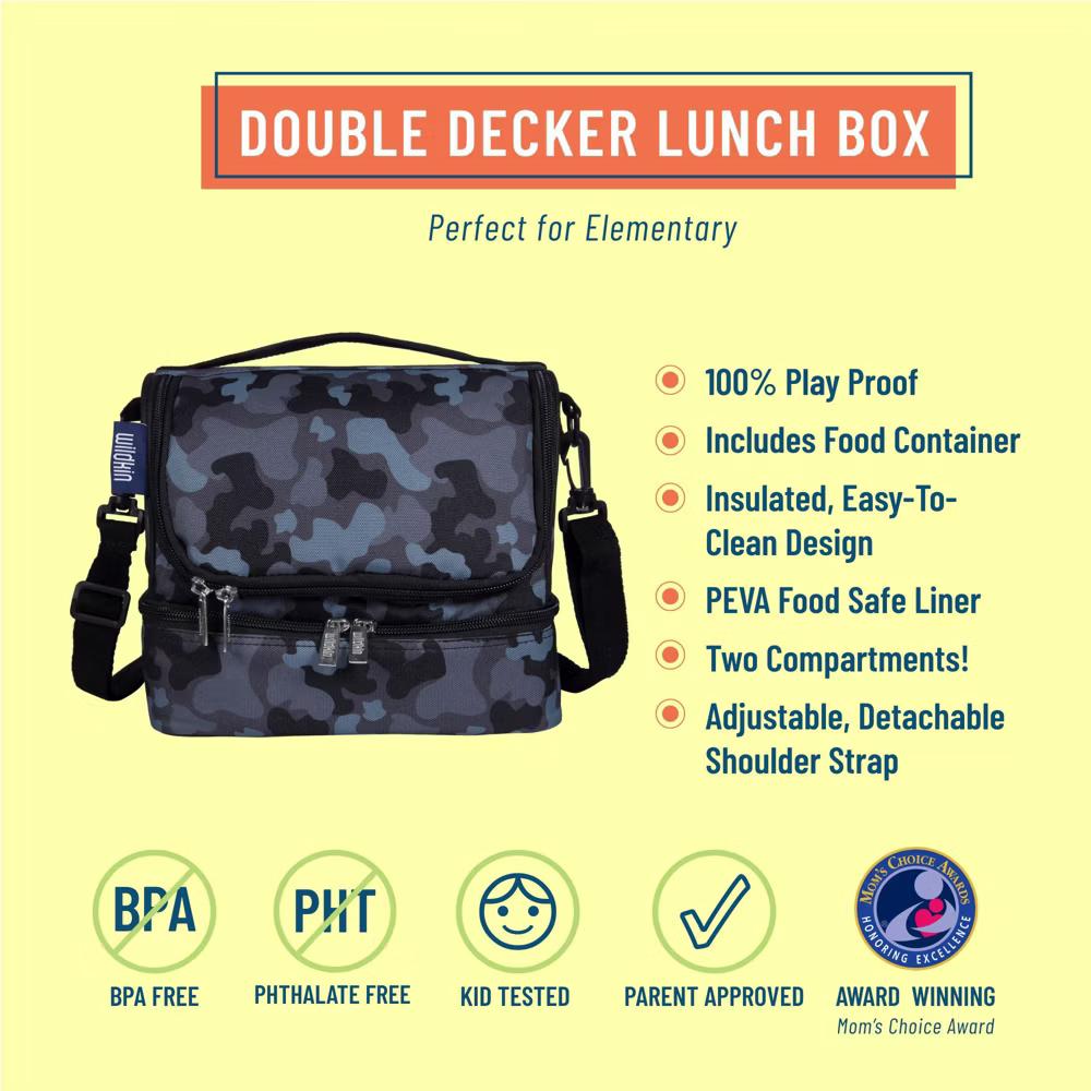 Wildkin Two Compartment Insulated Lunch Bag for Kids – School & Travel Ready - Image 22