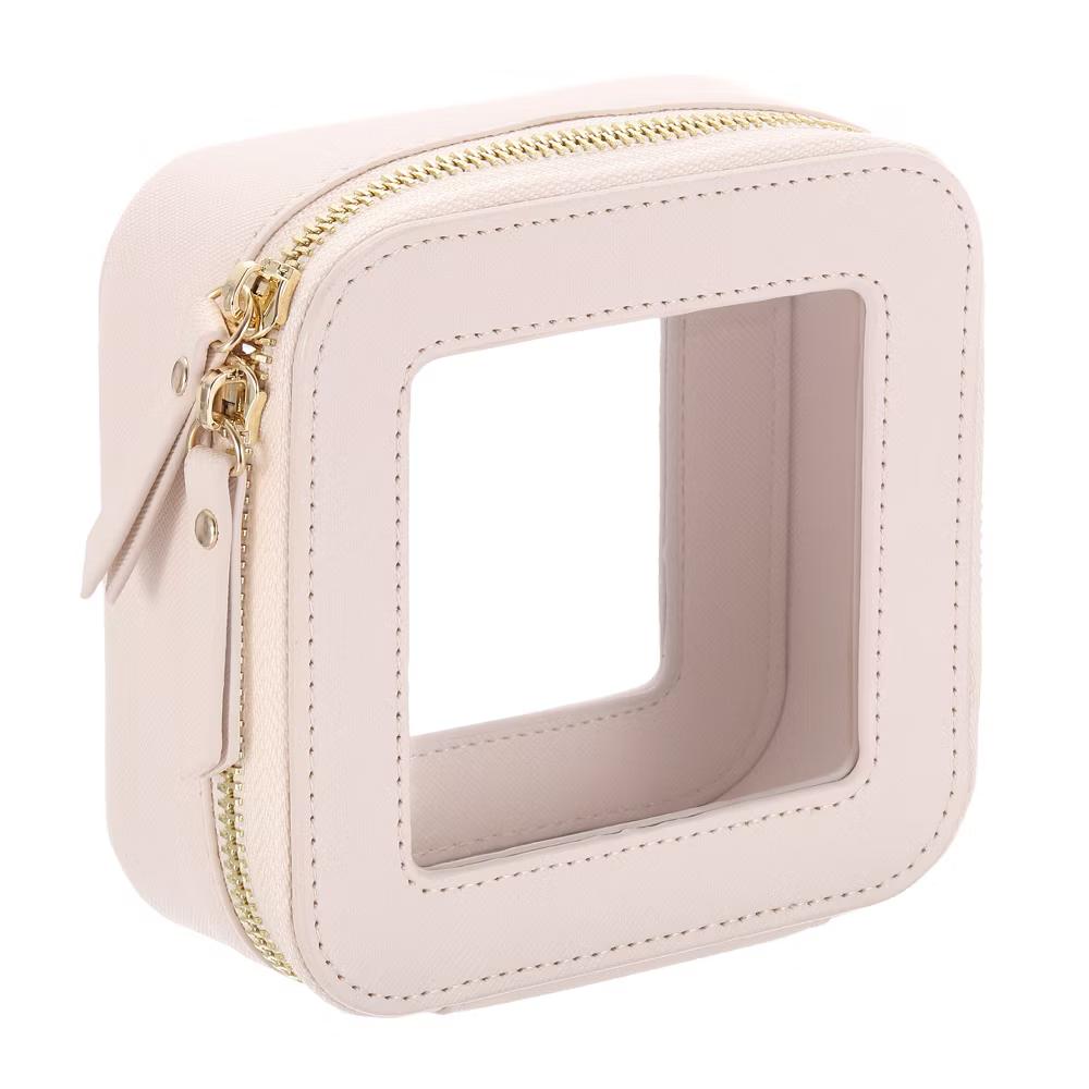 Waterproof Clear Travel Toiletry Organizing Makeup Bag 5" x 5" - Image 5