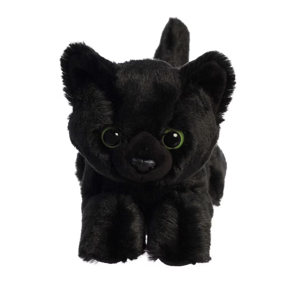 Small Twilight Cat Mini Flopsie Adorable Stuffed Animal Black 8" - Image 2
