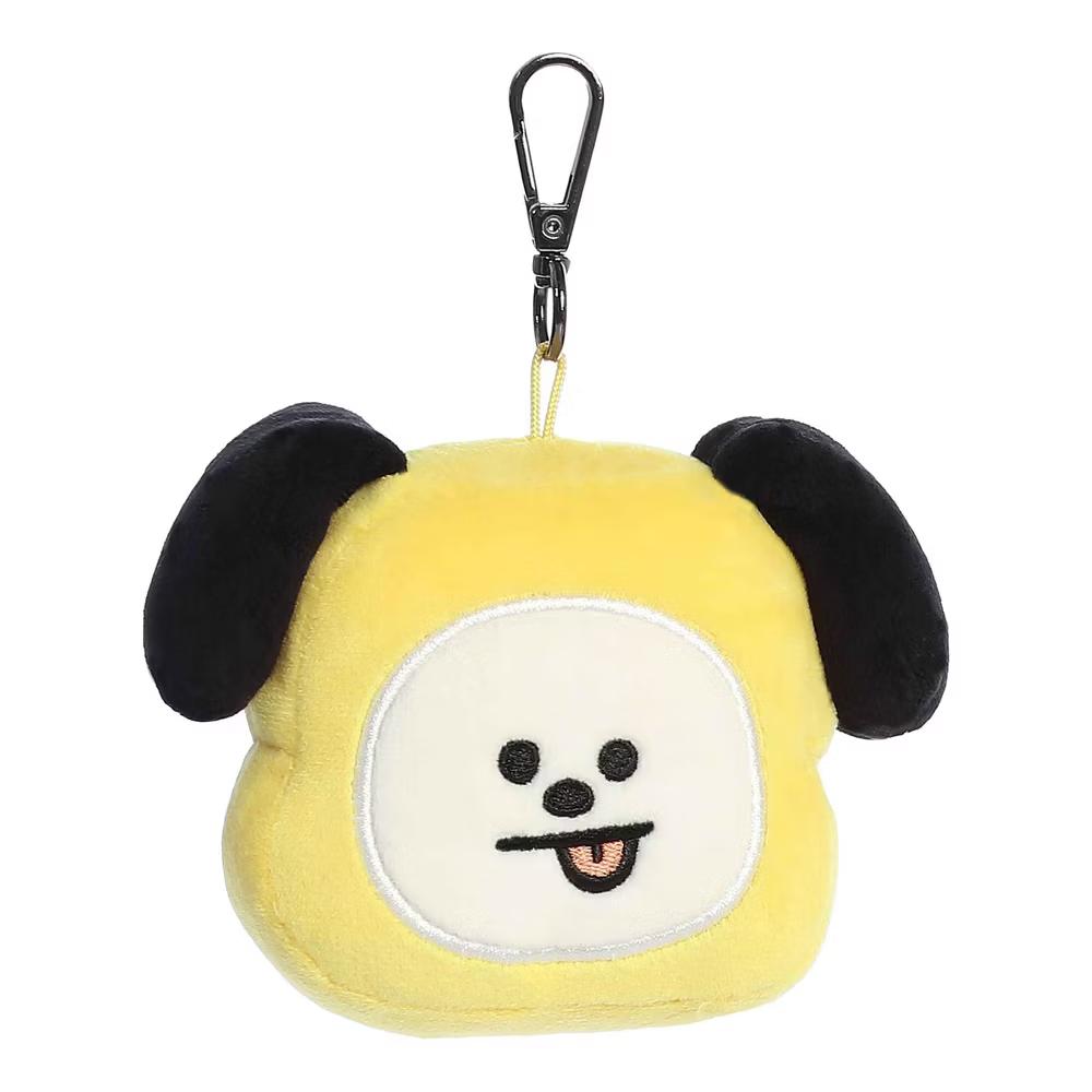 Mini CHIMMY Clip-On BT21 Lovable Stuffed Doll Yellow 4" - Image 2