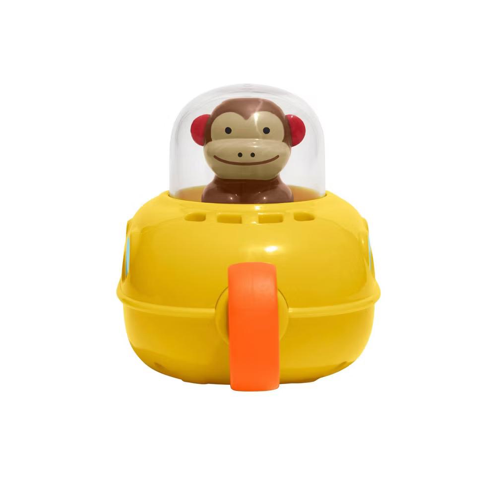 Zoo Pull & Go Submarine Baby Bath Toy - Marshall Monkey: Phthalate-Free, Fine Motor Skills Bath Toy - Image 3