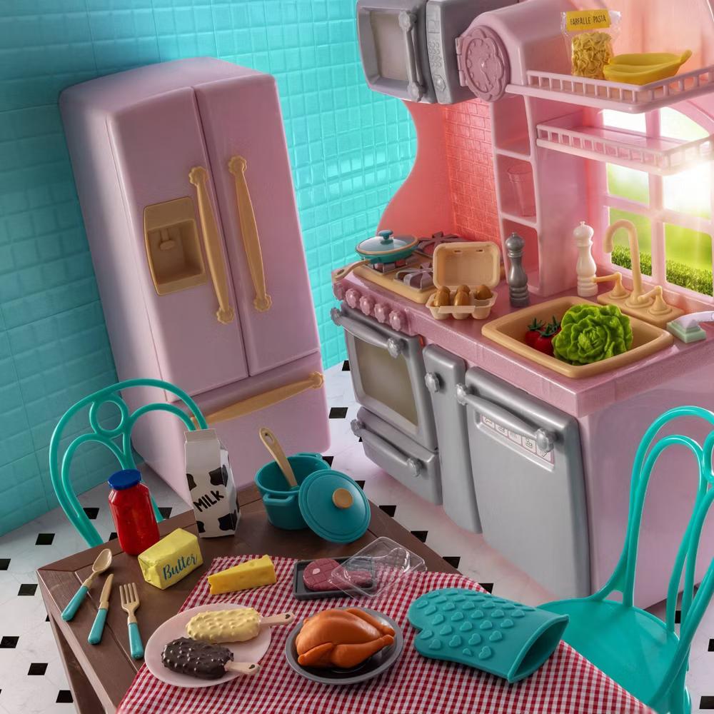 Light-Pink Gourmet Kitchen & Play Food Accessory Set for 18" Dolls - Image 7