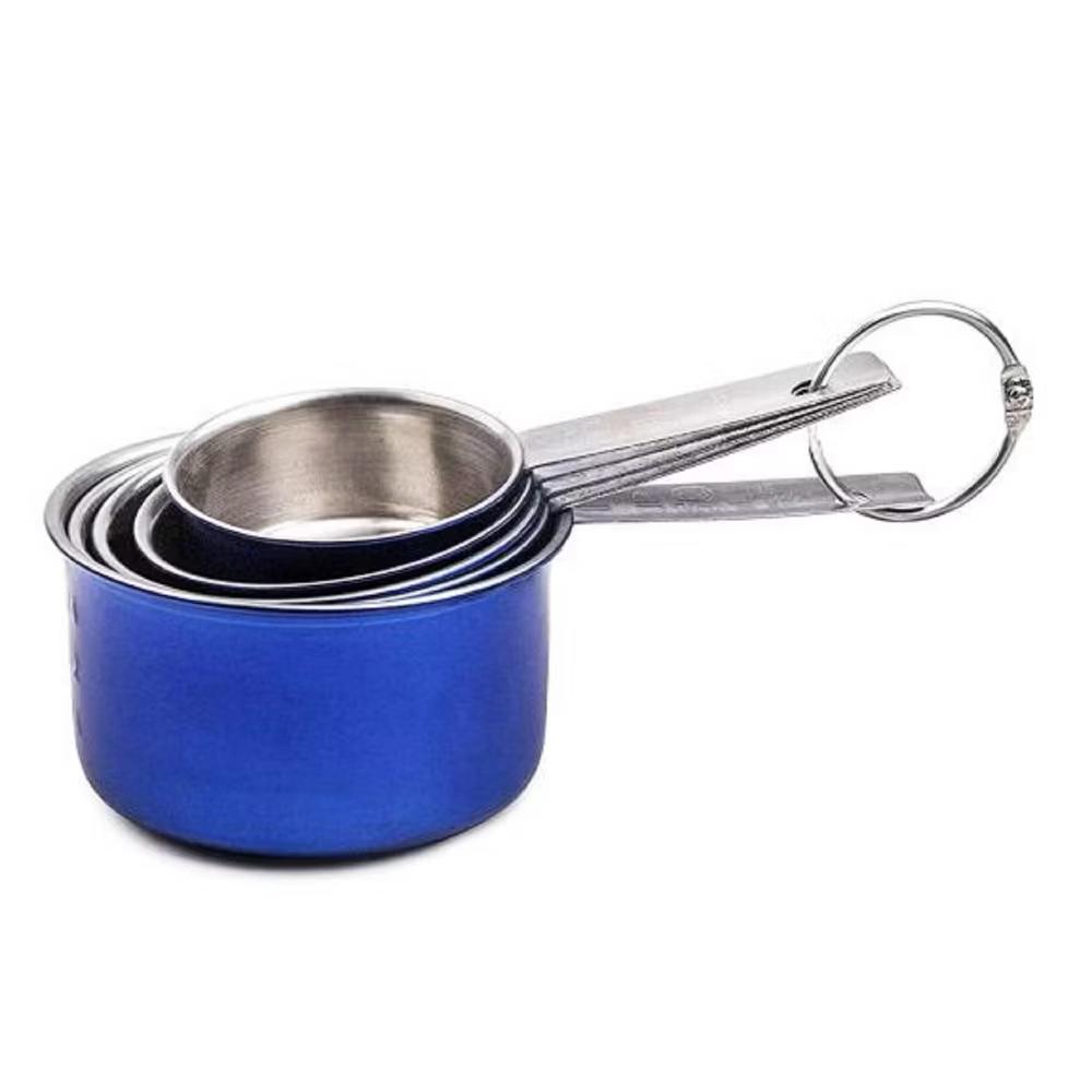 YBM Home 5-Piece Stainless Steel Stackable Measuring Cups, Measurement Dry or Liquid Ingredients, For Cooking & Baking - Image 3