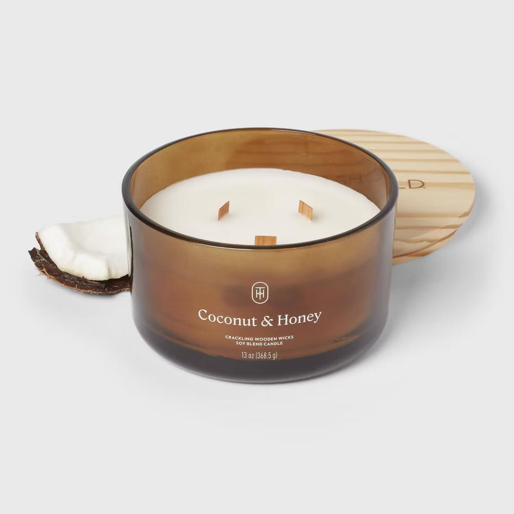 Glass Wooden Wick Jar Candle - Image 63