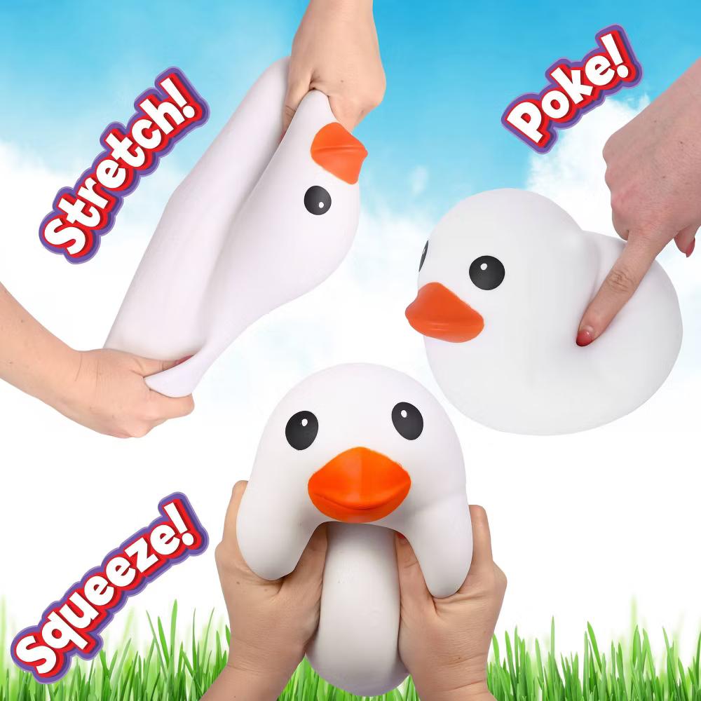 Squeeezy White Duck Fidget Toy - Image 5