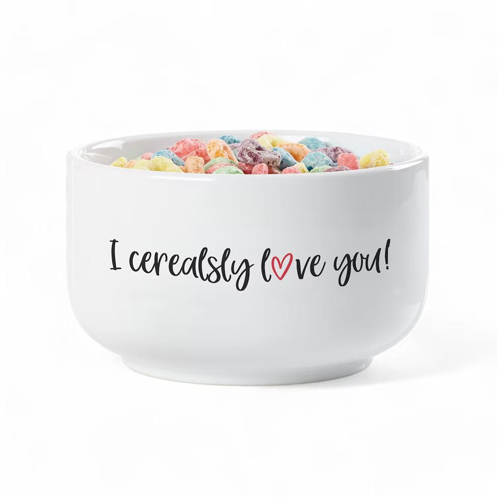 Personalization Mall I Cerealsly Love You Personalized 14 oz. Cereal Bowl