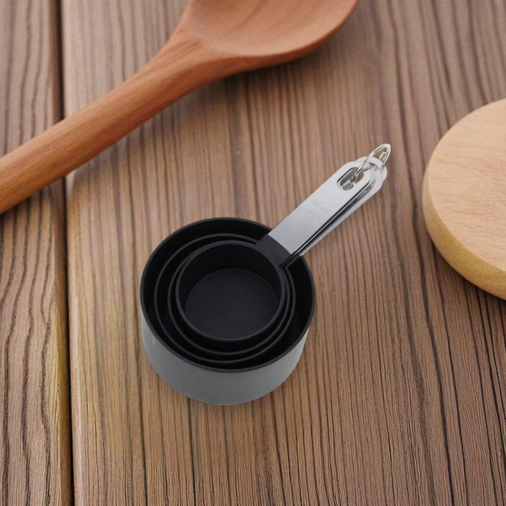 Measuring Cups 4-Piece Measuring Cup Set Dishwasher Safe Stainless Steel PP 1 Set - Image 2