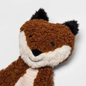 Skinny Crinkle Fox Plush Dog Toy - M - Fetch, Cuddle, 0.11 lbs