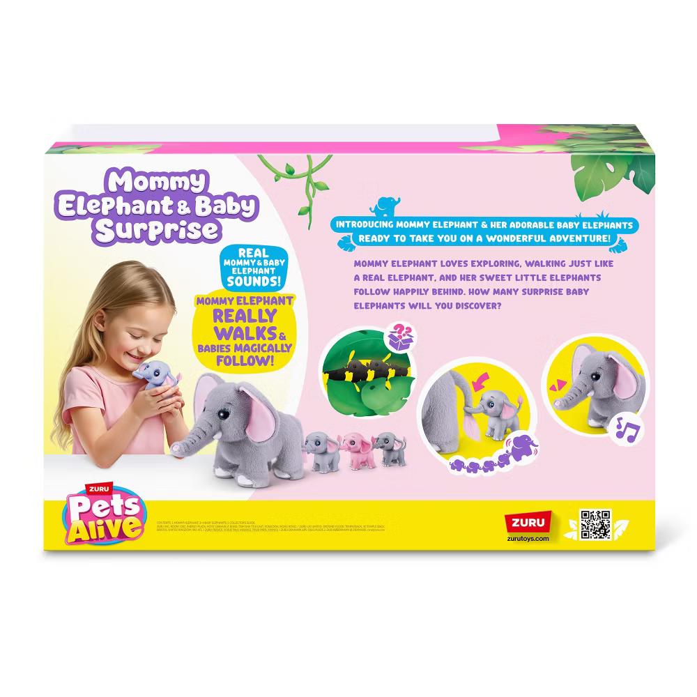 Pets Alive Mama Elephant & Baby Surprise - Image 6
