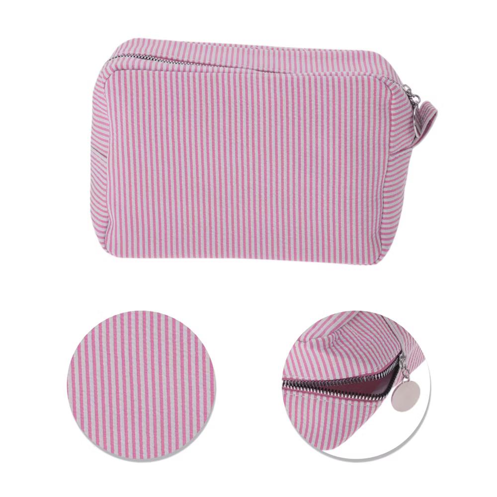Large Striped Pattern Makeup Bag 1Pc - Image 42