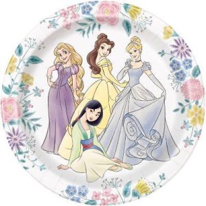 Princess 9" 8ct Party Dinner Paper Plates
