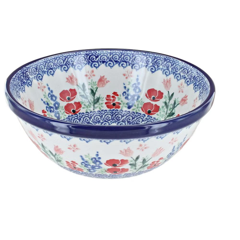 Blue Rose Polish Pottery Ceramika Artystyczna Cereal Bowl - Image 13