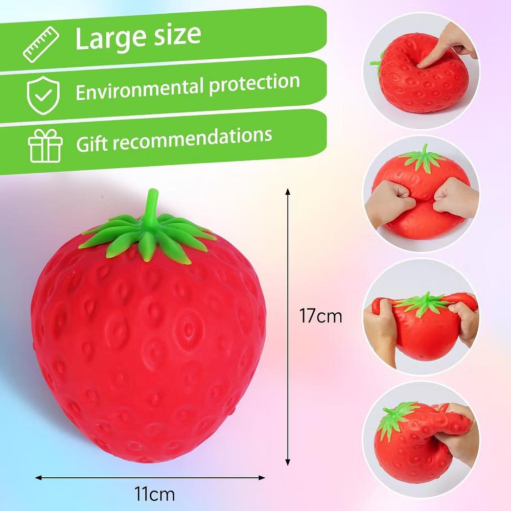 Link Large strawberry Squishy Sensory Fidget Toy - Image 4