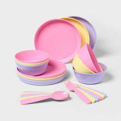 Target 24pc Girls' Plastic Dinnerware Set - Image 2