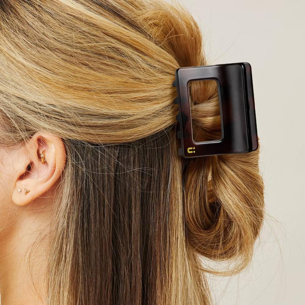 lüxe Statement Mini Rectangle Claw Clips - 2pcs: Hair Styling, Secure Hair, All Hair Types - Image 4